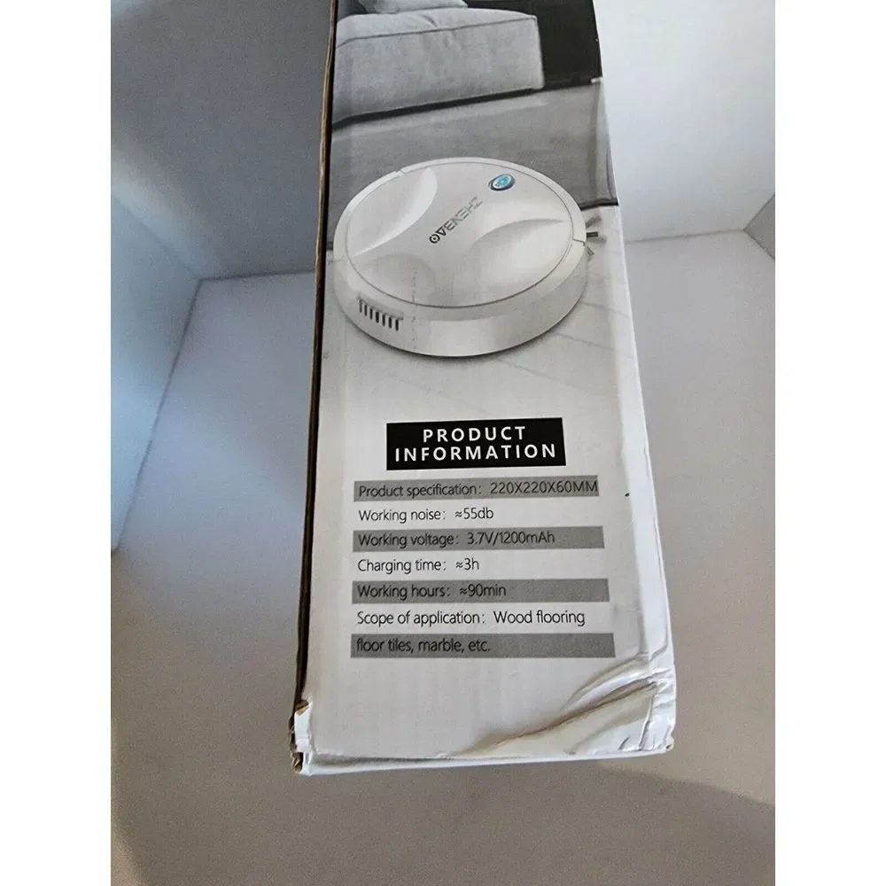 Zhenbao Model # JM8022A Smart Sweeping Robot Color: White New Unused in box‎